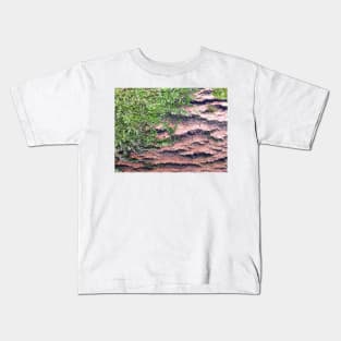 Moss and Wood Texture Kids T-Shirt